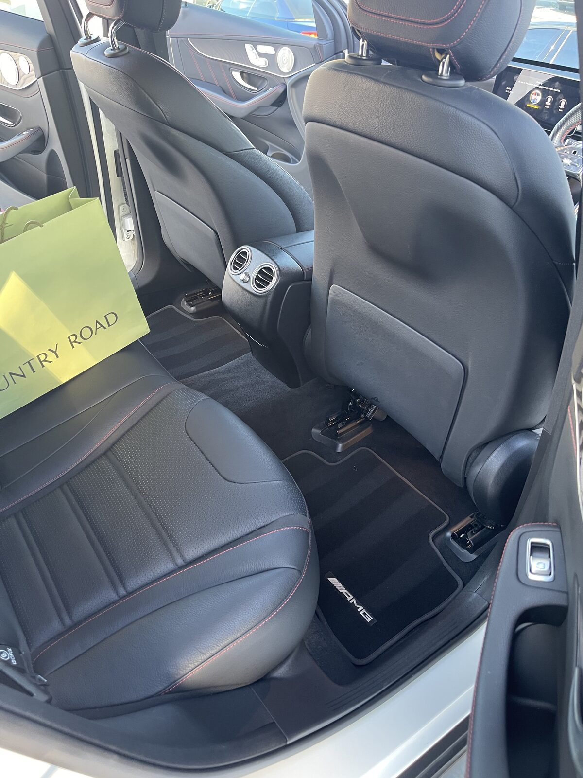 AMG Interior - Red Stitch Leather Detail